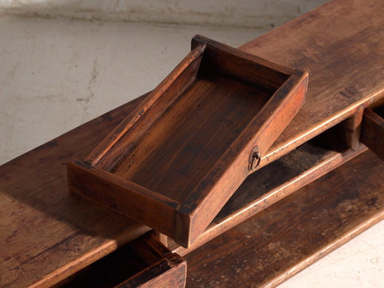 Mobile basso laccato antico in legno di olmo – Cina, circa 1900 – Credenze con vetrina, Iron (photo 25 of 40)