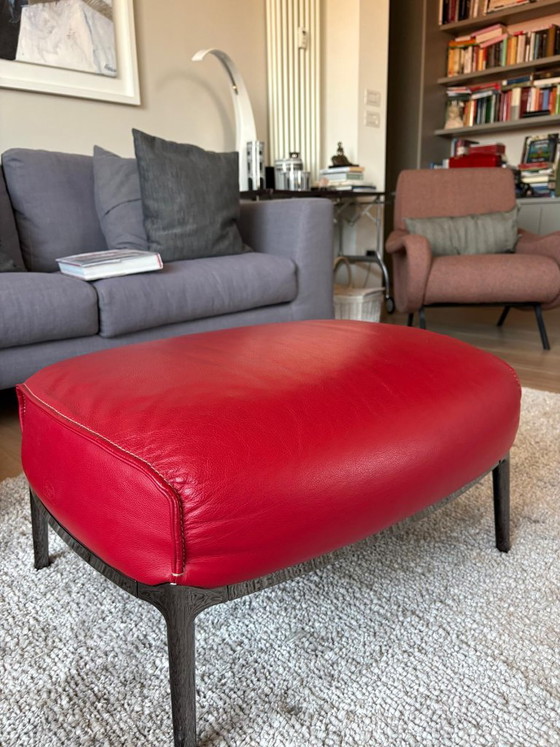 Poltrona Frau Archibald + Ottoman- Jean-Marie Mas – Poltrone, Pelle, Metallo (photo 5 of 15)