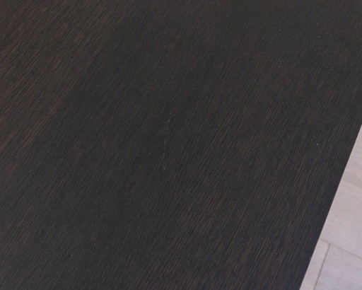 Arco Slim Dining Table in Black Oak