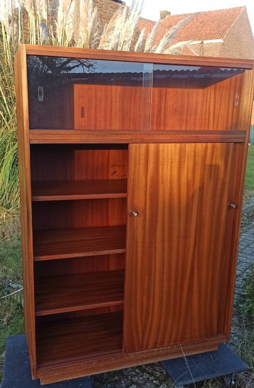 Vetrina in teak di metà secolo