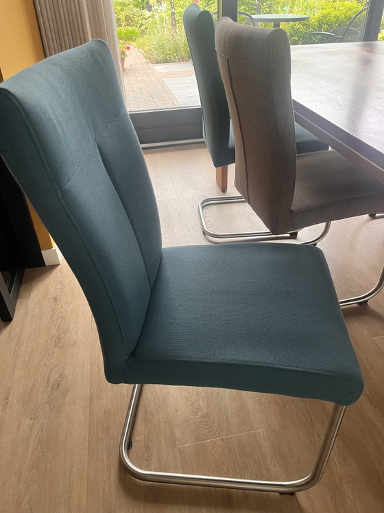 Image 1 of Eetkamer tafel met 6 stoelen 