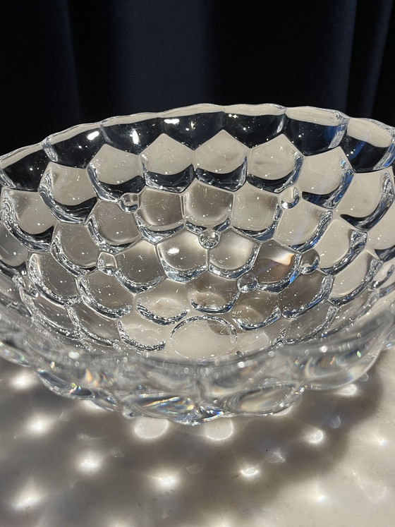 Image 1 of Ciotola vintage in cristallo Orrefors "Raspberry" - Anne Nilsson