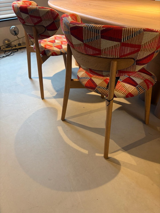 Set di 4 sedie Indra’ Melchior – Melchior Interieur, Sedie da pranzo, Legno, Tessile (photo 3 of 7)