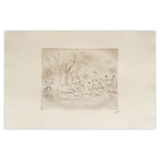 Jules PASCIN, Neri in Florida, Acquaforte, 1980