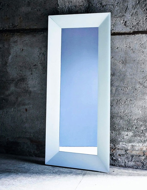 AURA BIG MIRROR - SUPERIOR DESIGN IN OUTLET -60%, Glas Italia, Wood, Glass, White, Modern (photo 2 of 10)