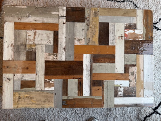 Image 1 of Piet Hein Eek Waste salon block in reclaimed wood