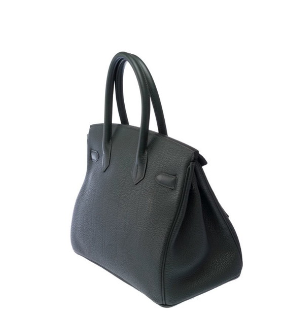 Image 1 of Sac HERMES Birkin 30 en Cuir Vert - 103372 Prix de vente