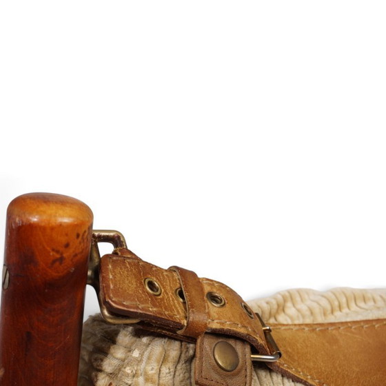 Arne Norell Inca fauteuil met voetenbank – Originele corduroy bekleding, 1970 – Textile, Vintage (photo 21 of 21)