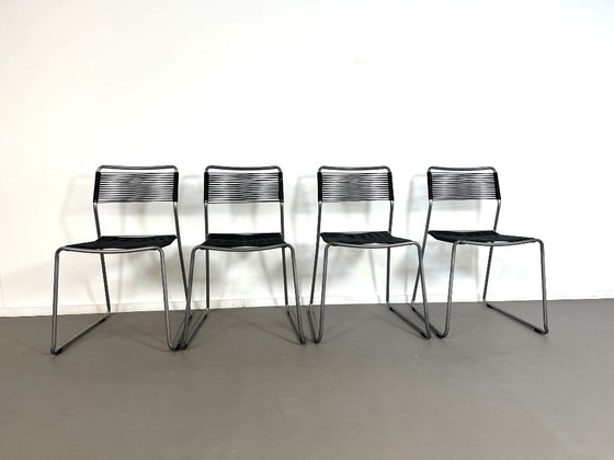 Image 1 of Set van 4 postmoderne Melker spaghetti stoelen van Lisa Norinder voor Ikea, jaren 90