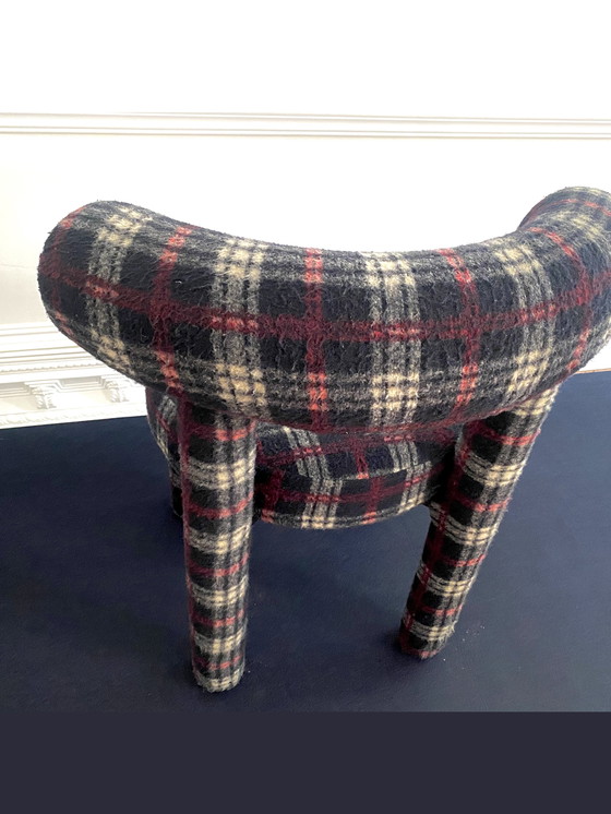 Image 1 of Dining Chairs Tartan Felt Bauhaus Modern