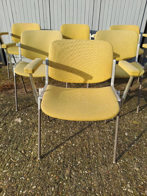 Vintage DSC 106 Tafelstoelen Met Armleuning Van Gian Carlo Piretti Voor Castelli, Jaren 70 - Set Van 6 (photo 2 of 5)
