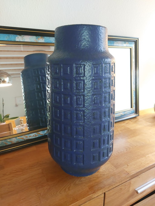 Scheurich floor vase XXL Mid century fat lava era design "Inka" 226-50 WGP