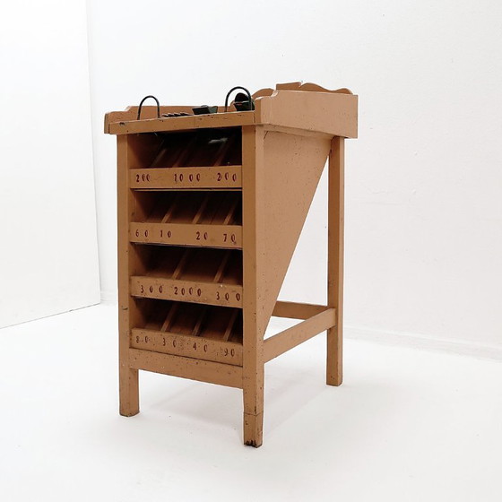 Image 1 of "The Frog Game", an old game made of wood and painted iron, early 20th century