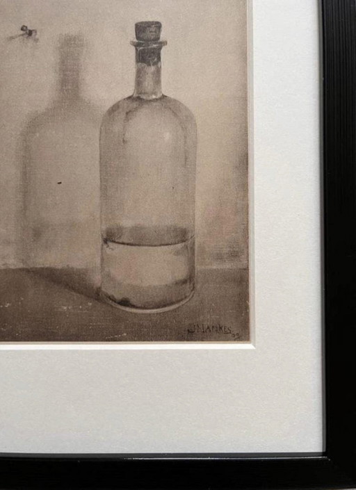 Jan Mankes 1889-1920 / Botella de aceite original con impresión en heliograbado, 1923 – lithos zeefdrukken (photo 2 of 8)