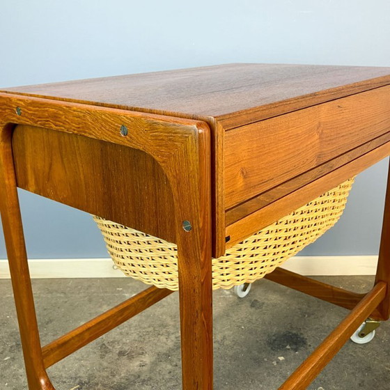 Image 1 of Scatola da cucito rotante di BR Gelsted Denmark, teak, anni '60