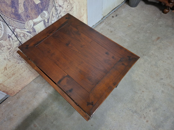 Image 1 of Mesa auxiliar o de centro clásica inglesa con alas abatibles, dimensiones: 50/90 x 70 cm y 50 cm de alto.