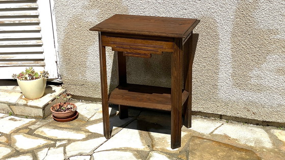 Image 1 of Comodino anni '40 in rovere massello, Francia