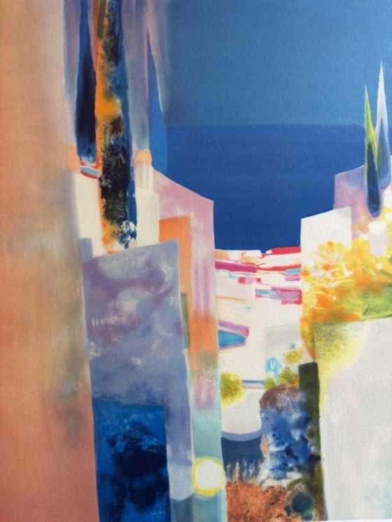 Image 1 of Lithografie „Ein Sommer in Mykonos“ von Daniel Gélis