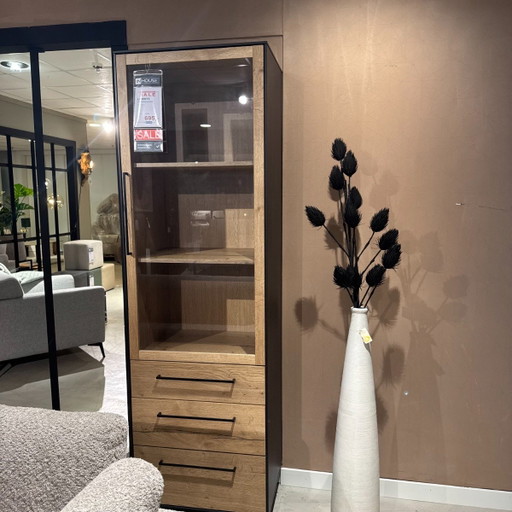 Larente Vitrine - Lamilux Natur – INHOUSE, vitrinekasten, Murano Glass, Wood