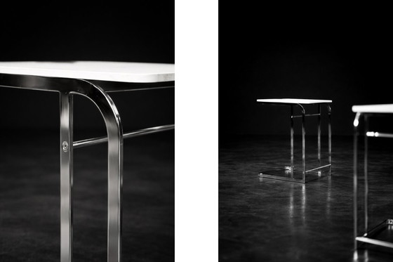 Image 1 of Vintage Mid-Century Italian Modern White Coffee Tables Carlotta by Antonio Citterio for Flexform, 1997, Set of 2