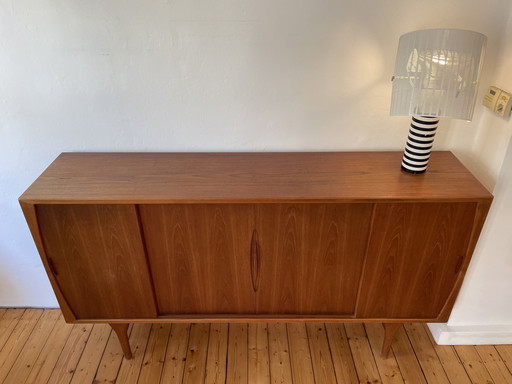 Highboard Bruno Hansen Henning Kjaernulf Teak Mid Century Sideboard années 60
