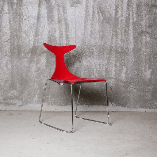 Gino Carollo x Ciacci Kreaty – Set of Four “Delfy” Chairs – c. 1995 – Italy