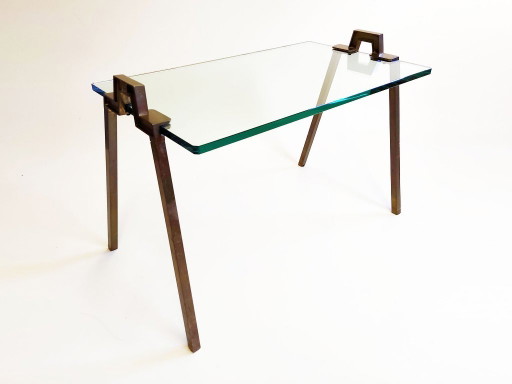 Mesa auxiliar modelo T21 de Peter Ghyczy – bijzettafels, Brass, Metal