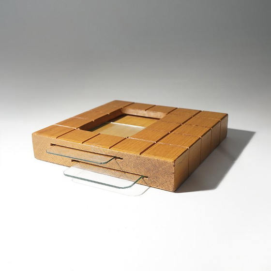 Double-Sided Wooden Photo Frame, 1960s – Glass (photo 5 of 12)