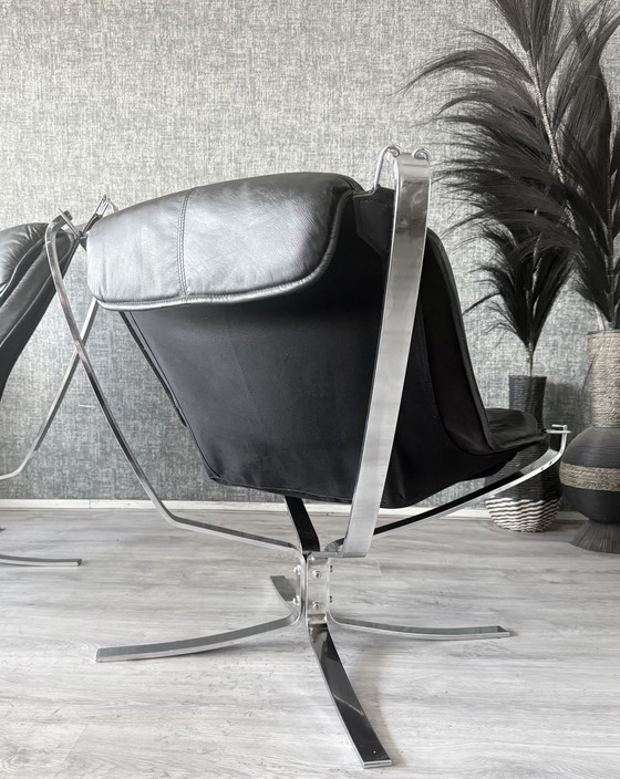 Image 1 of Suite Lounge Vintage Sigurd Resell « Falcon » pour Vatne Møbler (Norvège)