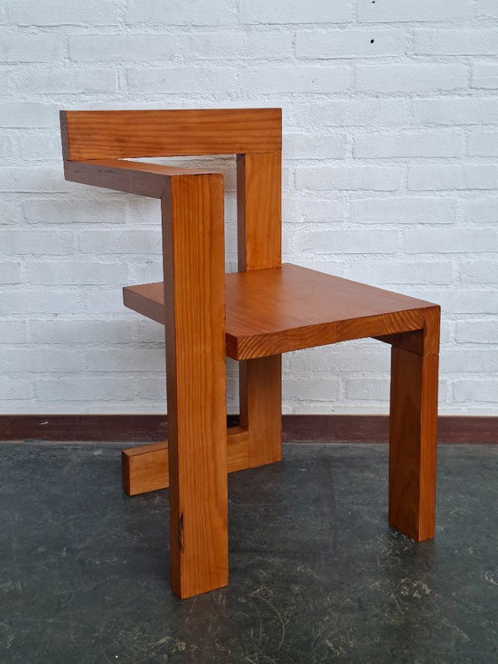 Rietveld Steltman Chair – Gerrit Rietveld, Stoelen / fauteuils, Wood, Vintage (photo 6 of 9)