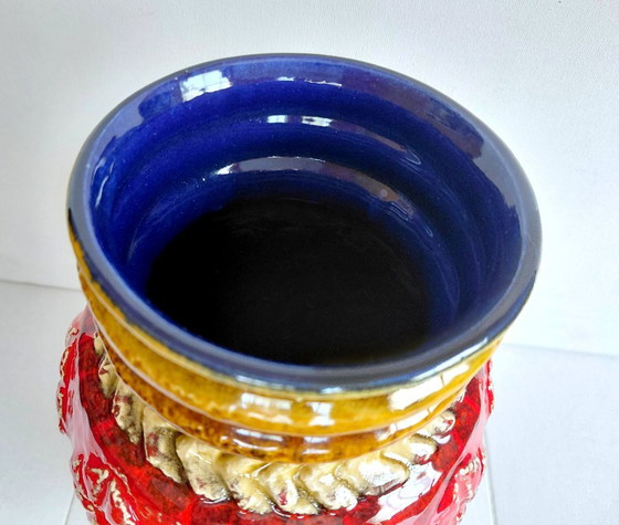 Vintage WGP Vase Bay Keramik, 72/25 Beautiful Relief, 60/70 – Ceramic (photo 7 of 9)