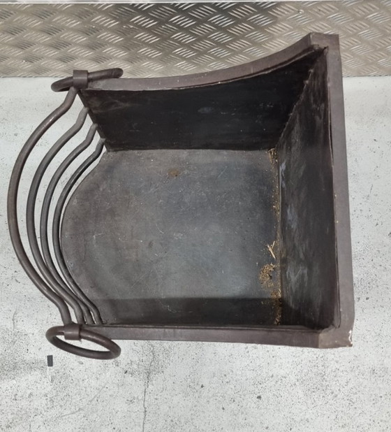 Antike schmiedeeiserne Holzbox – 40 x 25 x 19 cm – Dekoration, Iron (photo 5 of 5)