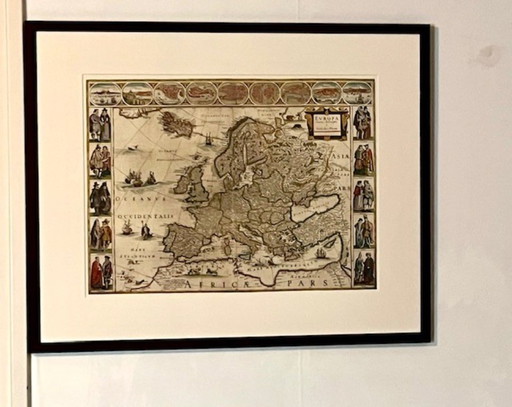 Europe map by G. Blaeuw