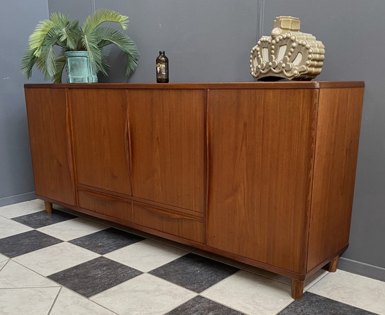 Image 1 of Buffet haut en teck danois de Lyby Mobler, années 1960