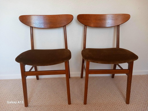 2x Danish Farstrup Dining Chair