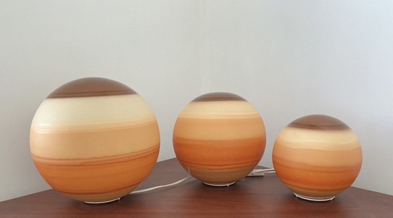 Image 1 of 3 lampade a globo Wofi anni '80