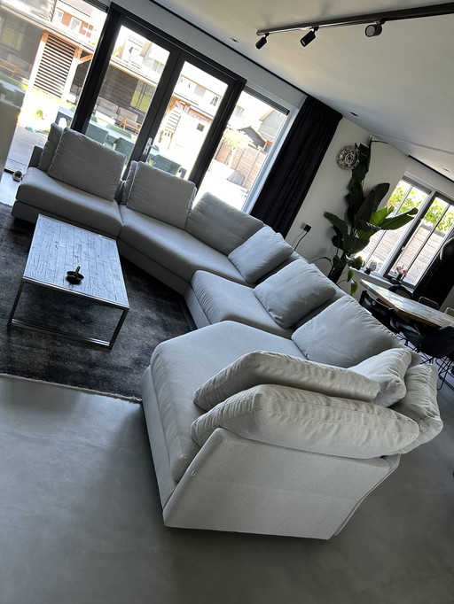 Canapé Dion Evra avec coussins de dossier en plumes d'oie