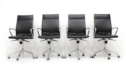 wie neu! ART COLLECTION Executive Bürostuhl, Schreibtischstuhl mit Premium Leder aus Vorstandsetage!