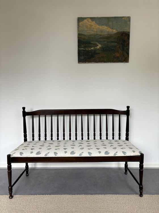 Image 1 of Banc de bar vintage en bois extrêmement charmant l1.27