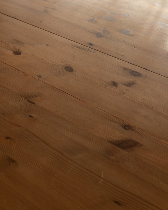 Image 1 of Vintage Danish Pine Round Extendable Dining Table Modul Møbler, Vinderup A/S 1980s