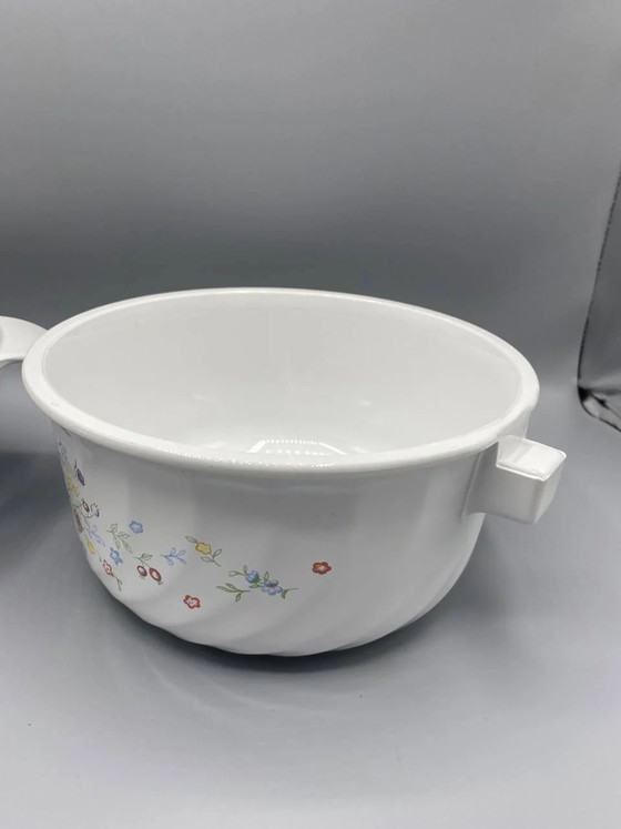 Arcopal France – Set of 2 Vintage "Wildflowers" Casseroles with Lids – Crockery (photo 4 of 7)
