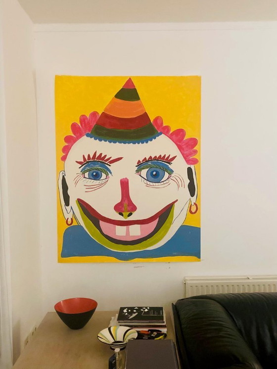 Image 1 of Frederick James Brown 'Mikie' 1990, grande serigrafia firmata