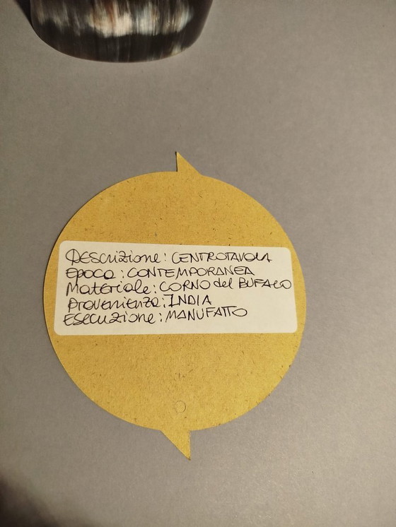 Image 1 of Contemporary Buffalo Horn Centerpiece by OLTRE FRONTIERA