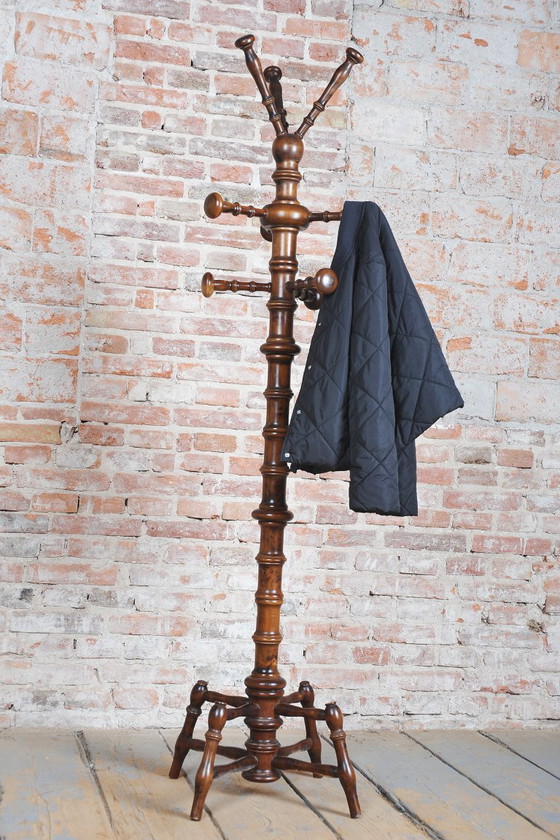 Perchero Biedermeier restaurado, de haya, de estilo polaco y checo, década de 1890. – Wood (photo 8 of 8)