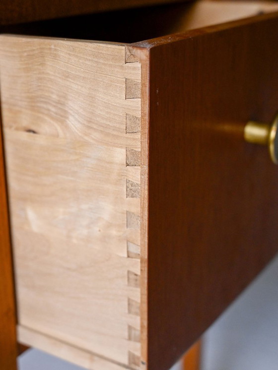 Image 1 of Scandinavian Vintage Mahogany Storage Trolley