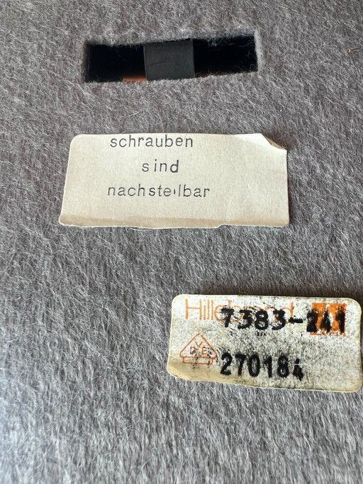 Lampada da scrivania/pianoforte vintage di Egon Hillebrand, anni '70 – metallo martellato marrone e ottone – modello 7383-241