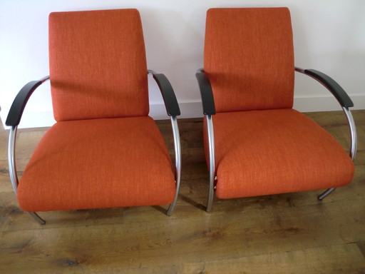 gelderland 5470 fauteuil design jan des bouvrie comme neuf 2x