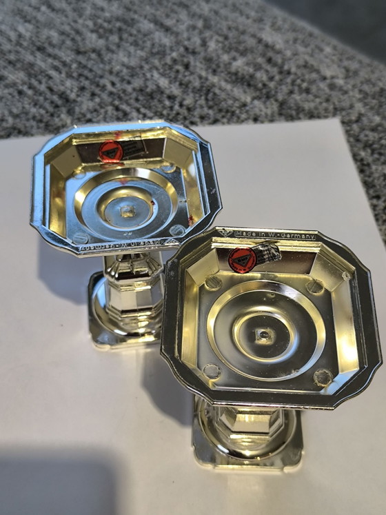 Splendido set di Portacandele vintage BMF argentati ( W. Germany ), Metallo, Argento, Argentato (foto 12 di 12)