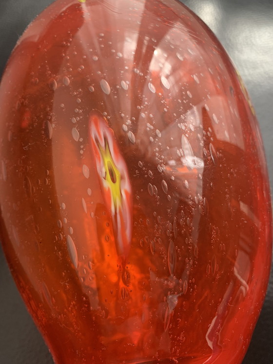 Image 1 of Millefiori handgeblazen vaas 1960