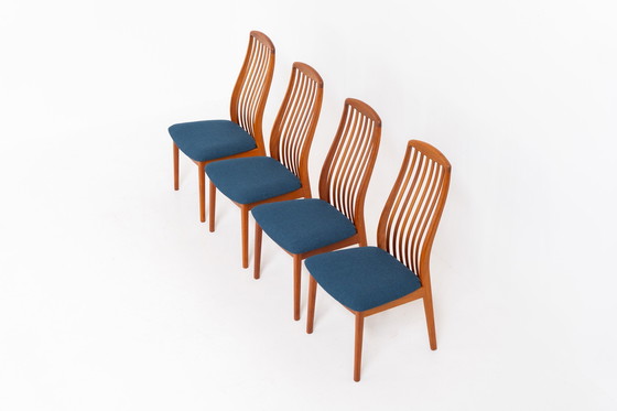 Image 1 of Set of 4 Dining Chairs by Kai Kristiansen for Schou Andersen